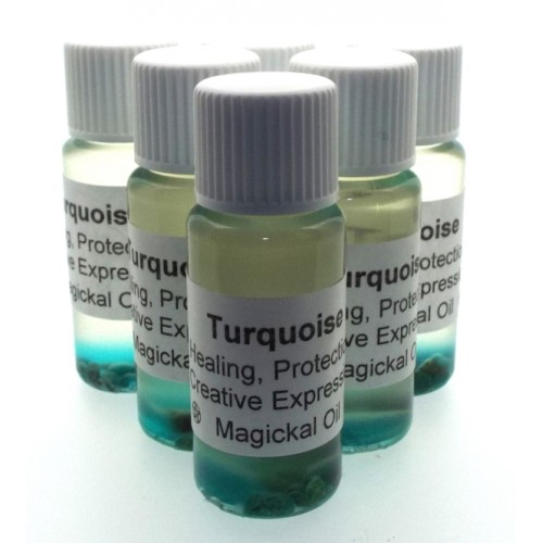 10ml Turquoise Gemstone Oil Healing Protection